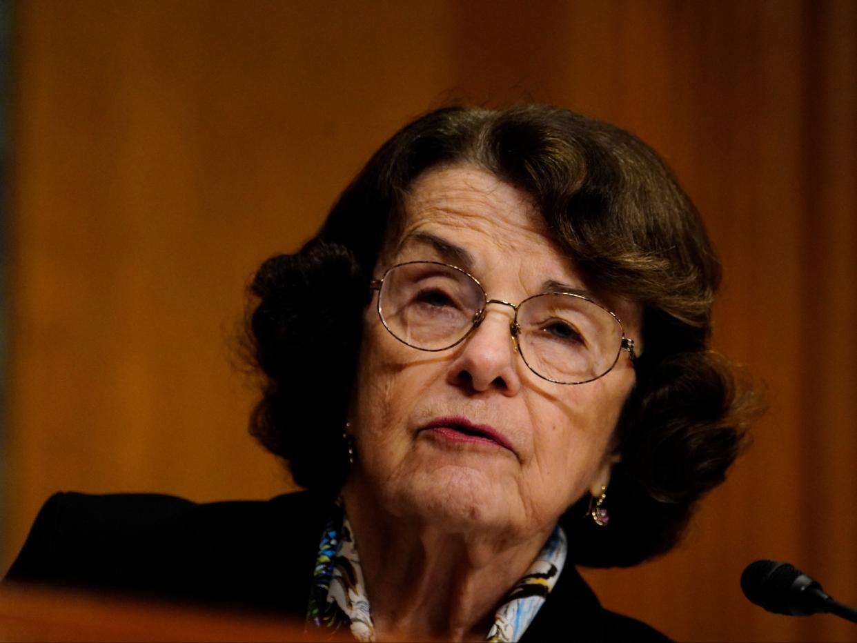 <p>Sen Dianne Feinstein during the confirmation hearing for Nominee for Director of National Intelligence Avril Haines. </p> (EPA)
