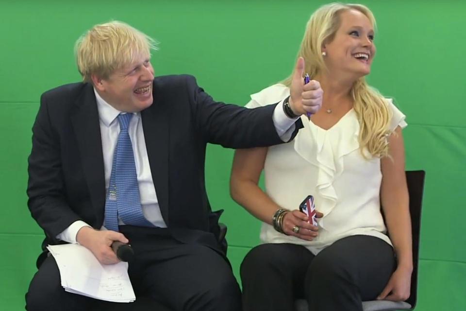 Jennifer Arcuri with Boris Johnson at the Innotech conference in 2013