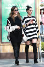 <p>The gorgeous duo put on a leggy display as they met up for a lunch date Monday in Beverly Hills. Alba, who is expecting her third child with husband Cash Warren, cradled her bump as the friends caught up. (Photo: Stoianov/BackGrid)<br><br></p>