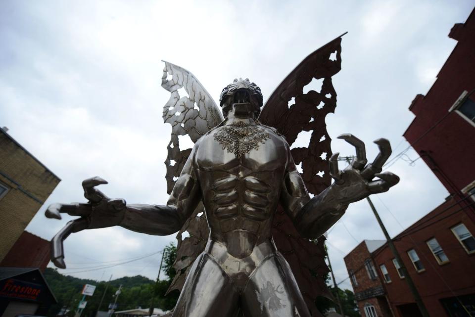 <p>The enduring story of Mothman is the stuff of West Virginian legend. The red-eyed creature was reportedly first spotted in the winter of 1966, and the folklore has lived on thanks to books and movies based on the infamous creature. <a href="https://wchstv.com/news/local/man-photographs-creature-that-resembles-legendary-mothman-of-point-pleasant" rel="nofollow noopener" target="_blank" data-ylk="slk:Continued sightings;elm:context_link;itc:0;sec:content-canvas" class="link ">Continued sightings</a> of the winged beast, which is said to be a bad omen, keep the legend alive and well.</p>