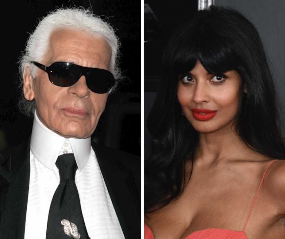 "Talented for sure, but not the best person,&rdquo; actress Jameela Jamil&nbsp;tweeted&nbsp;of designer Karl Lagerfeld. (Photo: )