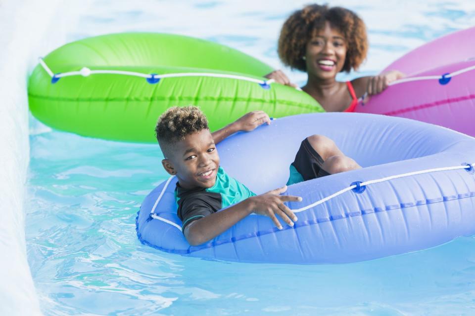 <p>There are a whopping 200 water slides to choose from in the <a href="http://www.wisdells.com/wisconsin-dells.htm" rel="nofollow noopener" target="_blank" data-ylk="slk:Wisconsin Dells;elm:context_link;itc:0;sec:content-canvas" class="link ">Wisconsin Dells</a> area, and 51 of them are at <a href="https://www.noahsarkwaterpark.com/" rel="nofollow noopener" target="_blank" data-ylk="slk:Noah's Ark;elm:context_link;itc:0;sec:content-canvas" class="link ">Noah's Ark</a>, the nation's biggest water park. One drops you 10 stories and sends you plummeting 50 feet per second. Not your speed? Hit up the surfing simulator, lazy river, or wave pool. </p>