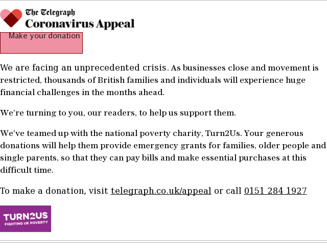 Coronavirus Charity Appeal - details of appeal explainer - in article embed