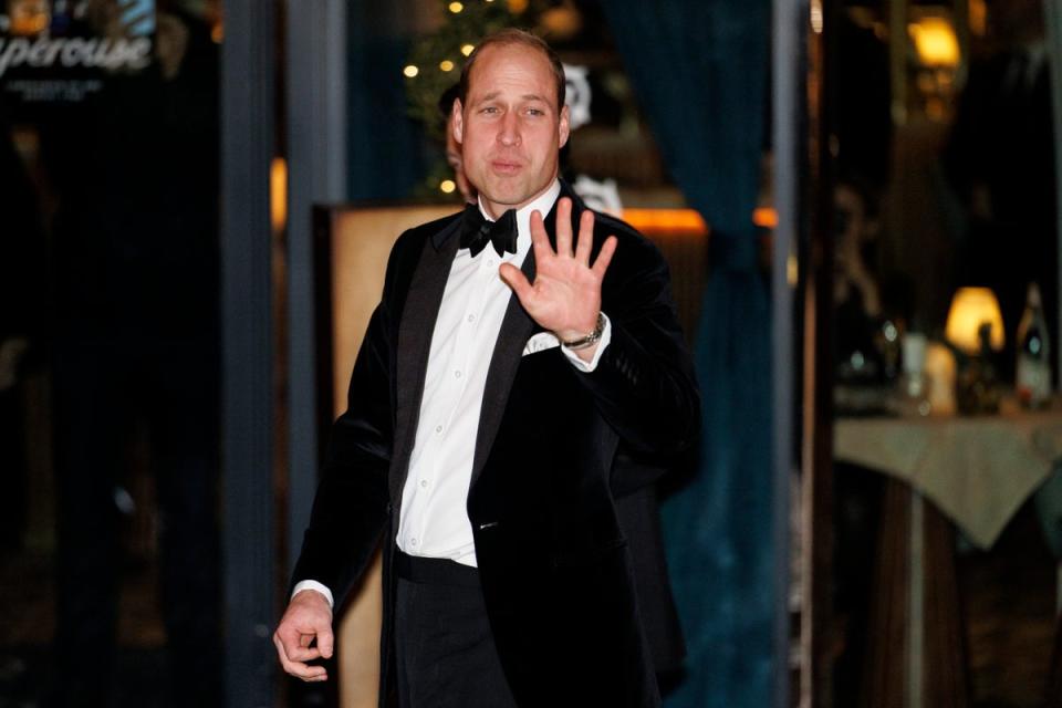 Prince William has issued thanks to the public for its support (EPA)