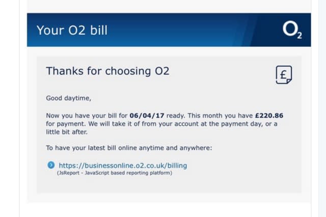 O2 scam on Twitter