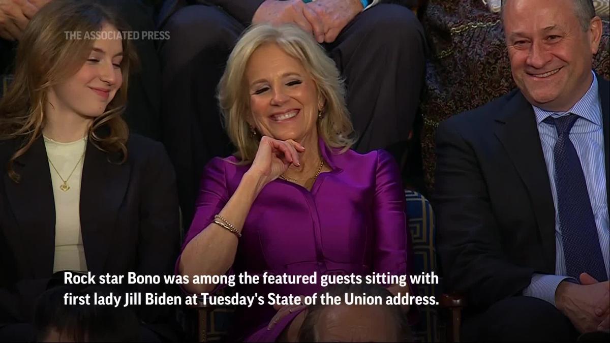 Bono attends State of the Union address