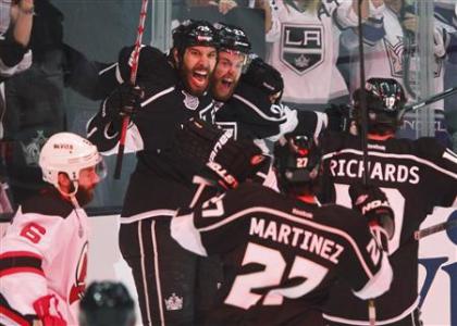 LA Kings one win from Stanley Cup after swamping New Jersey Devils