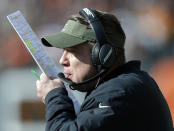 FILE - In this Nov. 11, 2018, file photo, New Orleans Saints head coach Sean Payton works the sidelines in the first half of an NFL football game against the Cincinnati Bengals in Cincinnati. The Rams and Saints will play in the NFC conference championship on Sunday, Jan. 20, in New Orleans. (AP Photo/Gary Landers, File)