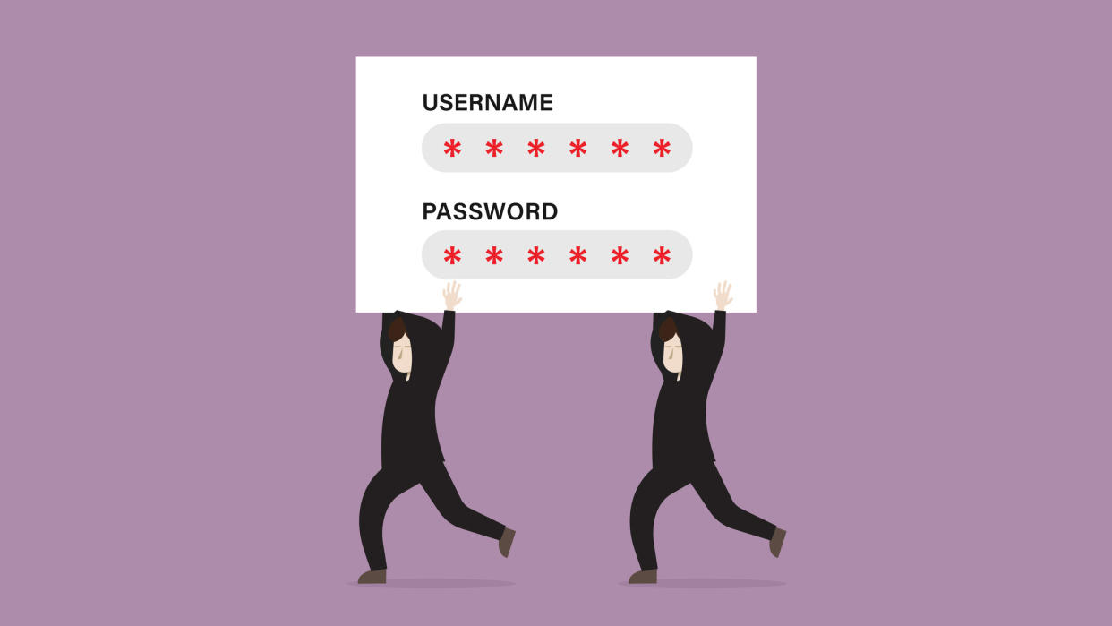  Two cybercriminals escape with stolen login credentials. 