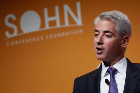 William 'Bill' Ackman, CEO and Portfolio Manager of Pershing Square Capital Management, speaks during the Sohn Investment Conference in New York City