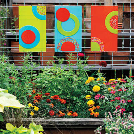 Try some vivid outdoor art