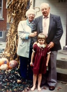 Meghan Coomes Hagedorn with her grandparents | Courtesy of Meghan Coomes Hagedorn