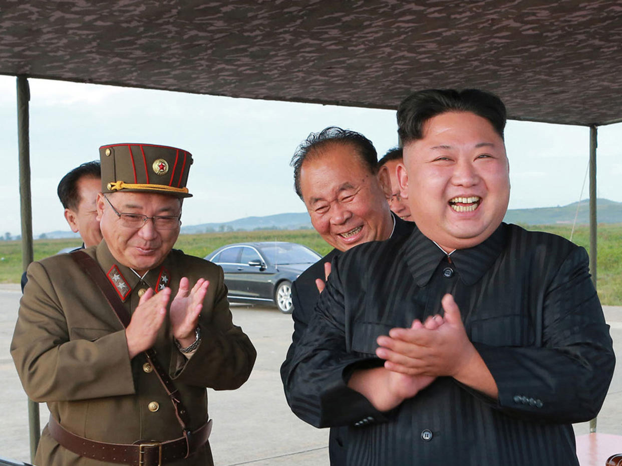 Mr Kim's regime claims it has the capacity to hit the United States with a missile: AP