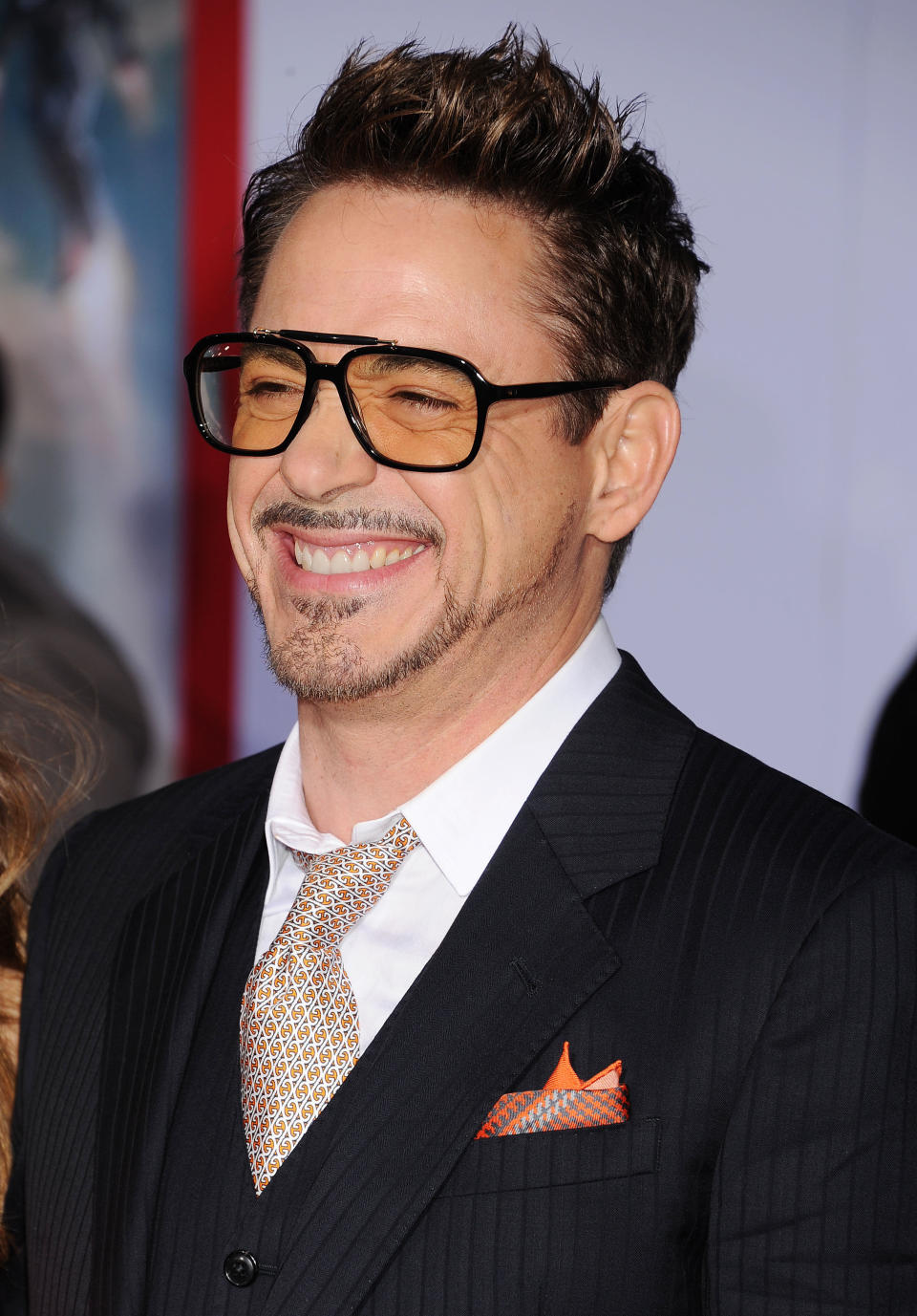 HOLLYWOOD, CA- APRIL 24: Actor Robert Downey Jr. arrives at the 'Iron Man 3' - Los Angeles Premiere at the El Capitan Theatre on April 24, 2013 in Hollywood, California.(Photo by Jeffrey Mayer/WireImage)