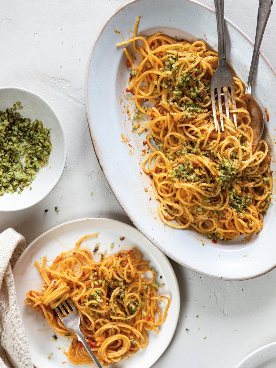 A fresh, vegetarian pasta dish (Wayne Maurice Smith)