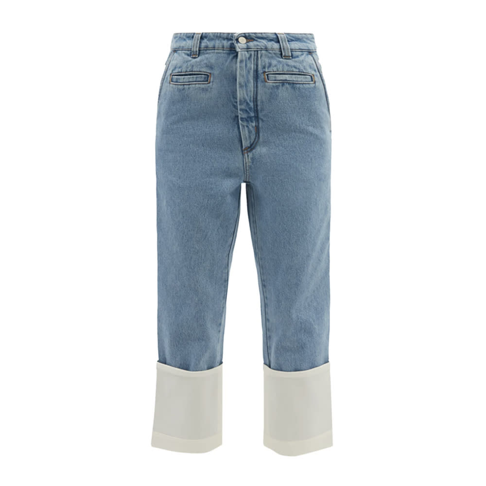 Loewe Fisherman Turn-Up Cropped-Leg Jeans