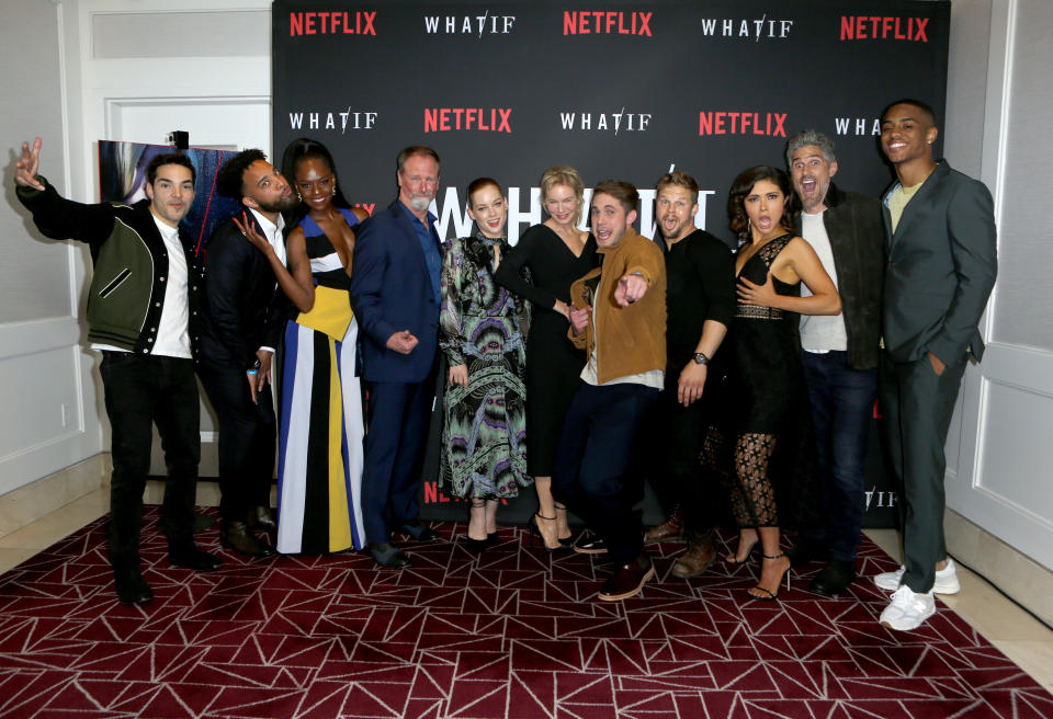 WEST HOLLYWOOD, CALIFORNIA - MAY 16: Cast and crew attend the premiere of Netflix's "What/If" at The London on May 16, 2019 in West Hollywood, California. (Photo by Tasia Wells/Getty Images)