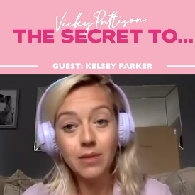 Kelsey Parker on The Secret To podcast. (The Secret To Instagram screengrab)