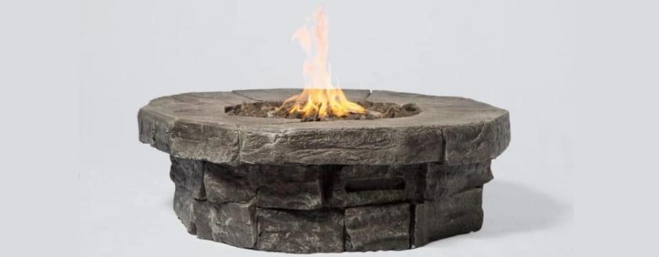 Tavon Fiber Reinforced Concrete Propane_Natural Gas Fire Pit Table