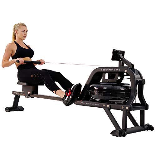 13) Sunny Health & Fitness Water Rowing Machine