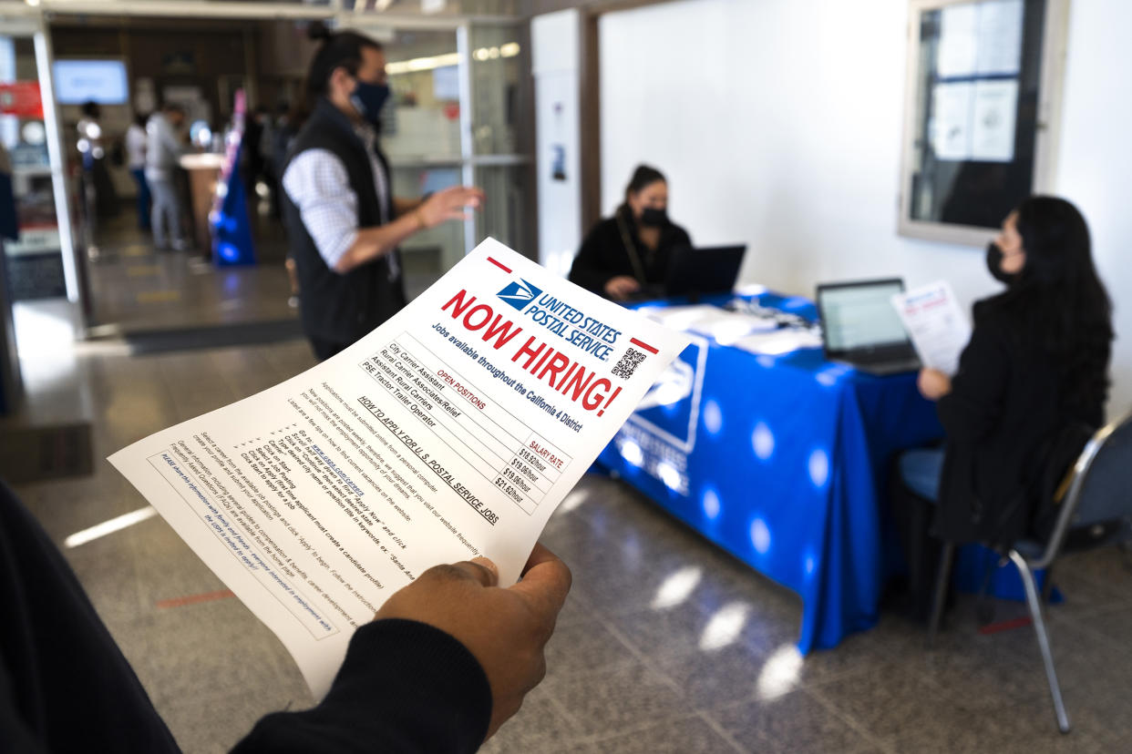 Post office job fair in California (Paul Bersebach / MediaNews Group/Orange County Register via Getty Images file)