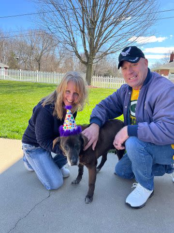 <p>Lindsey Decker Owner, Madison DogMaVice President, Albert's Dog Lounge</p> Fiona the dog with her new owners, the Saskowski family, who adopted the dog after she spent 11 years in the shelter system