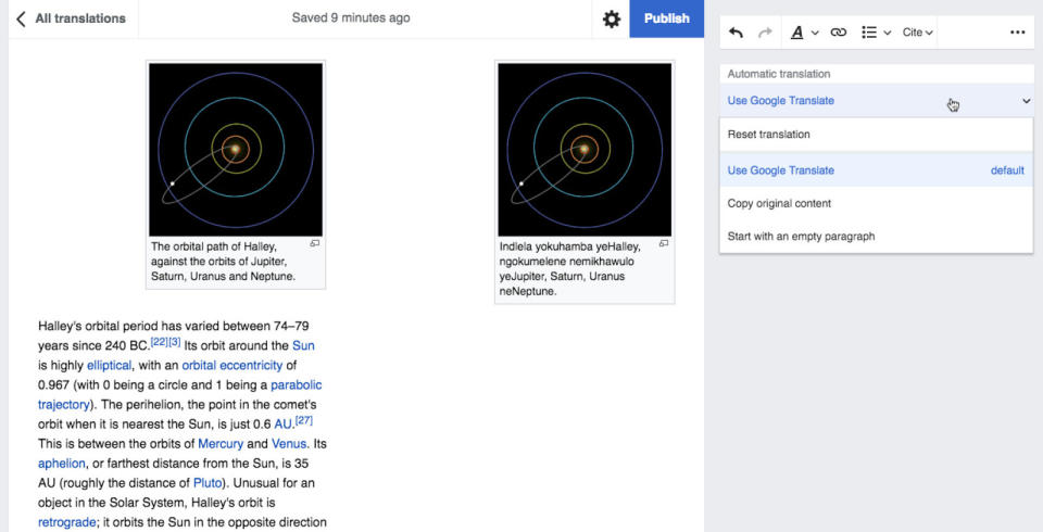 Google is helping the Wikimedia Foundation achieve its goal of making