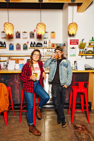 <p>Cedric Angeles</p> Amberlee and Zach Carlson opened Sage Bird Ciderworks downtown in the fall of 2020.