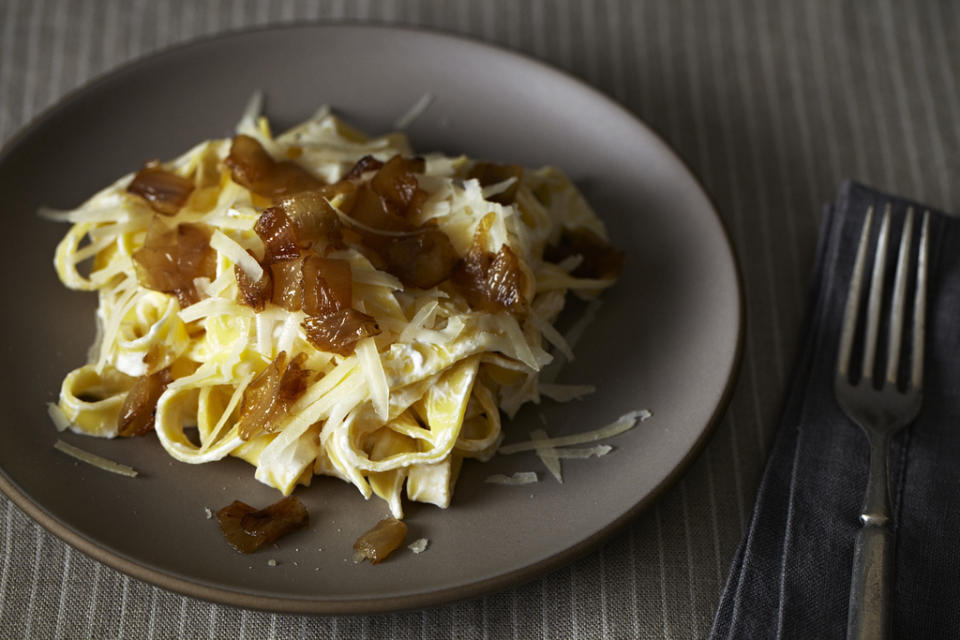 Diane Kochilas' Pasta with Yogurt and Caramelized Onions on Food52.