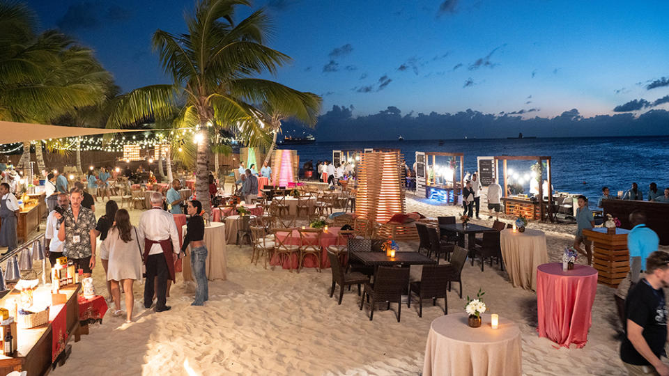 The waterside setup at the Cayman Cookout in 2020 - Credit: Rebecca Davidson