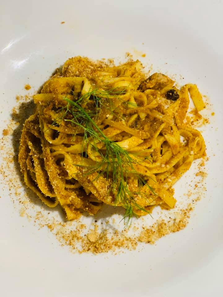 Porticello Ristorante in Easton makes a Sicilian specialty, pasta con Sarde.