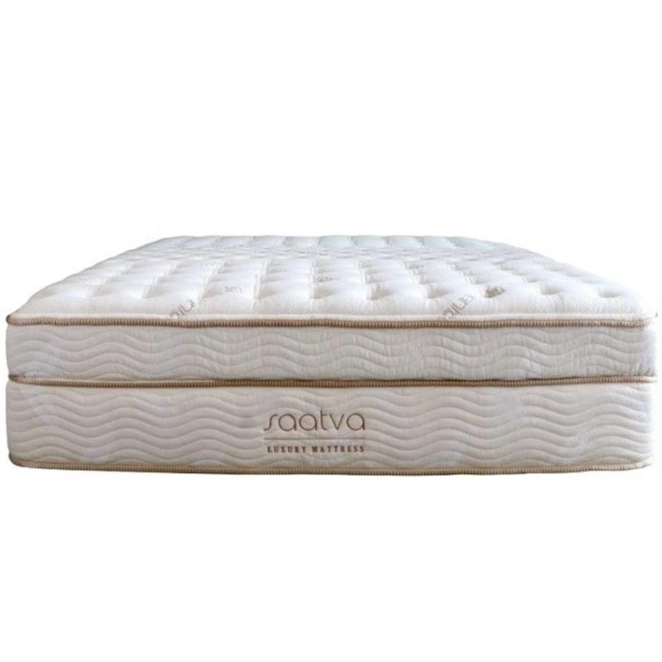 Saatva vs Bear mattress image shows the Saatva Classic on a white background a