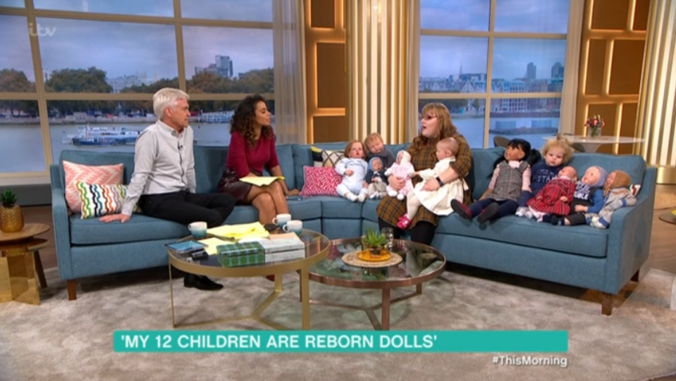 This Morning guest uses life-like dolls to help her cope with past traumas