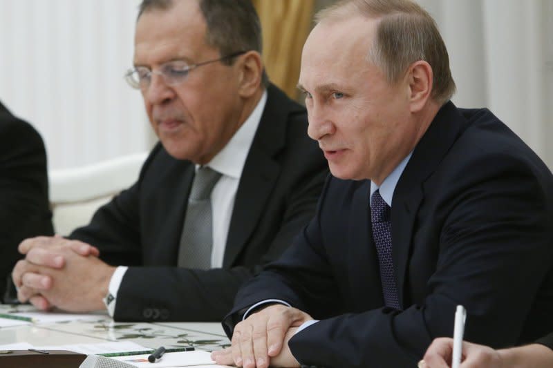 俄羅斯總統普京（右）與外長拉夫羅夫（左）。（美聯社）