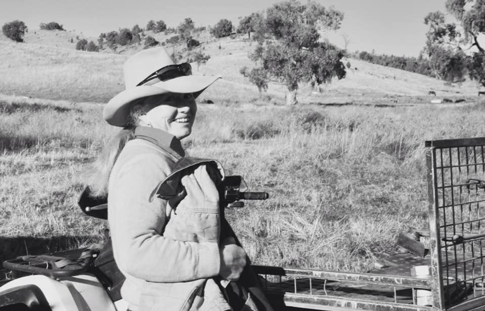 Marlene Brewer runs a farm in a severely drought-affected area of NSW, near Bingara. Source: Marlene Brewer / Facebook