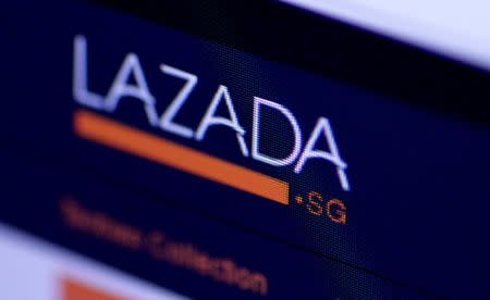 The Singapore Lazada website is seen in this illustration photo June 20, 2017. REUTERS/Thomas White/Illustration