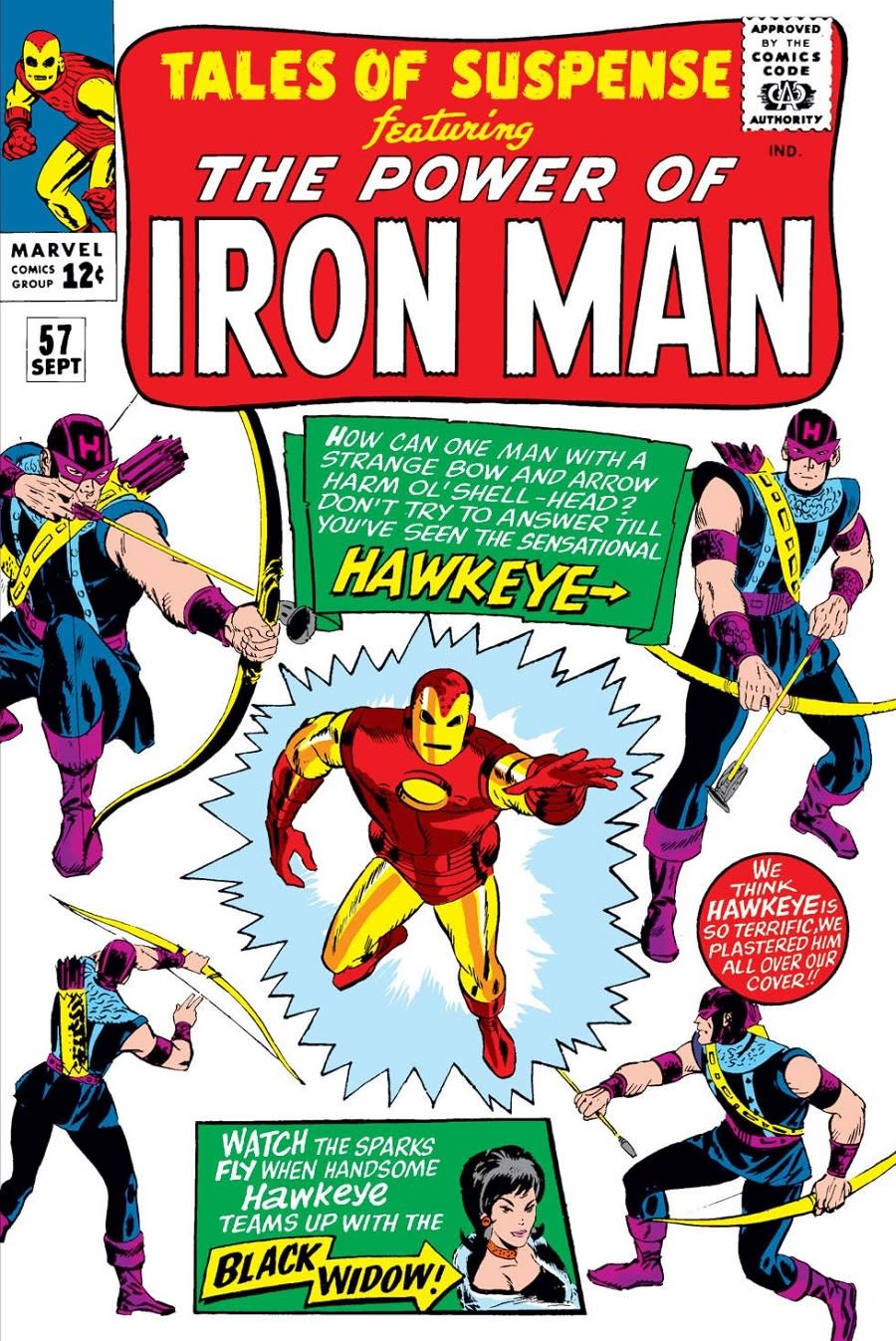 Tales of Suspense #57, the first appearance of Hawkeye.