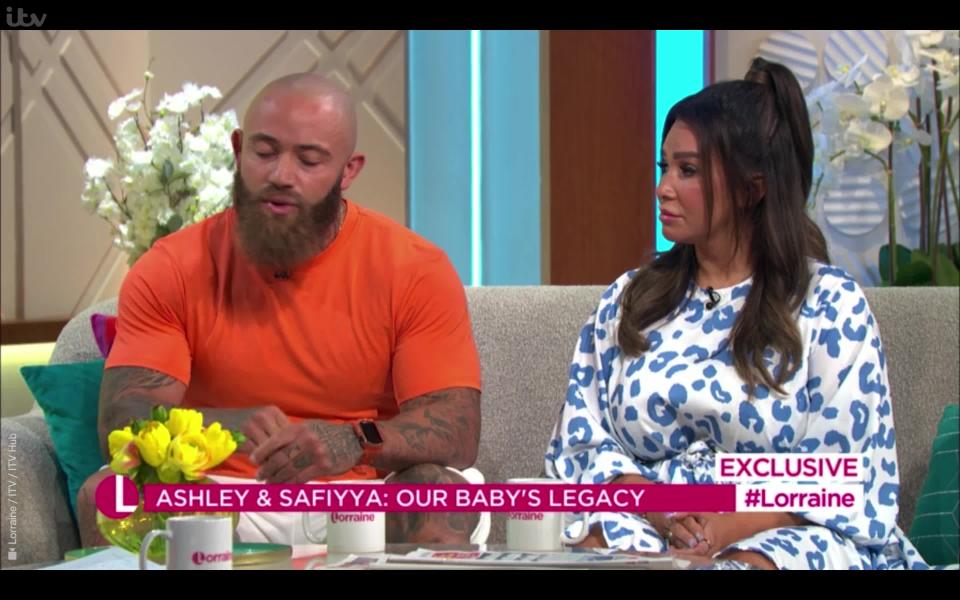 <p>Ashley Cain recalls Azaylia's cancer symptoms were almost missed as he launches foundation in late daughter's memory to help save other children from leukaemia. </p>
<p>Credit: Lorraine / ITV / ITV Hub</p>