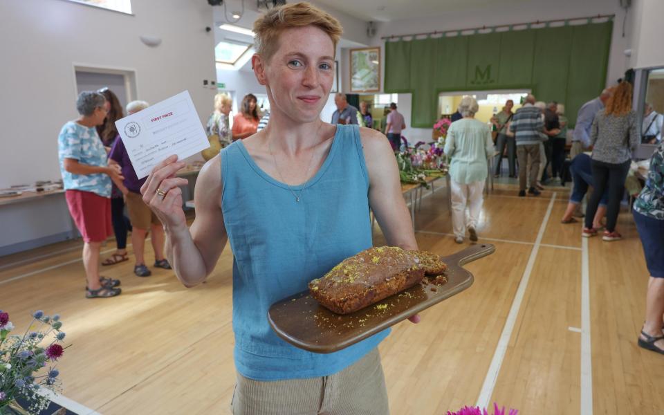 Boudicca won first-place for her courgette and lemon cake - John Lawrence