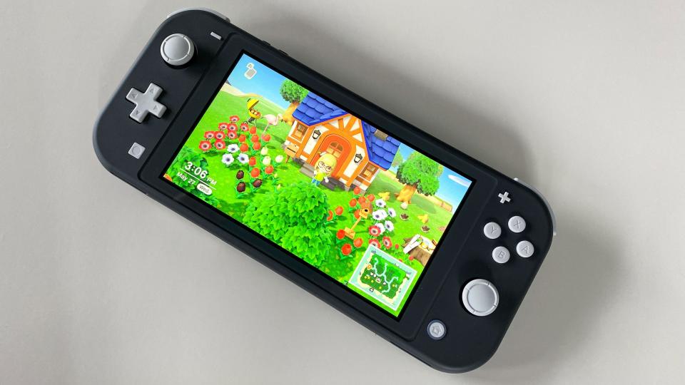 Close up of Nintendo Switch Lite