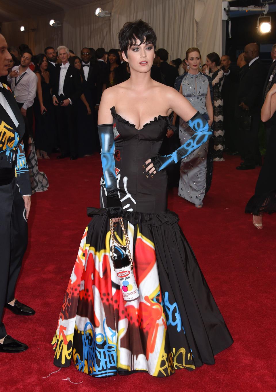 Katy Perry at the 2015 Met Gala in black gown