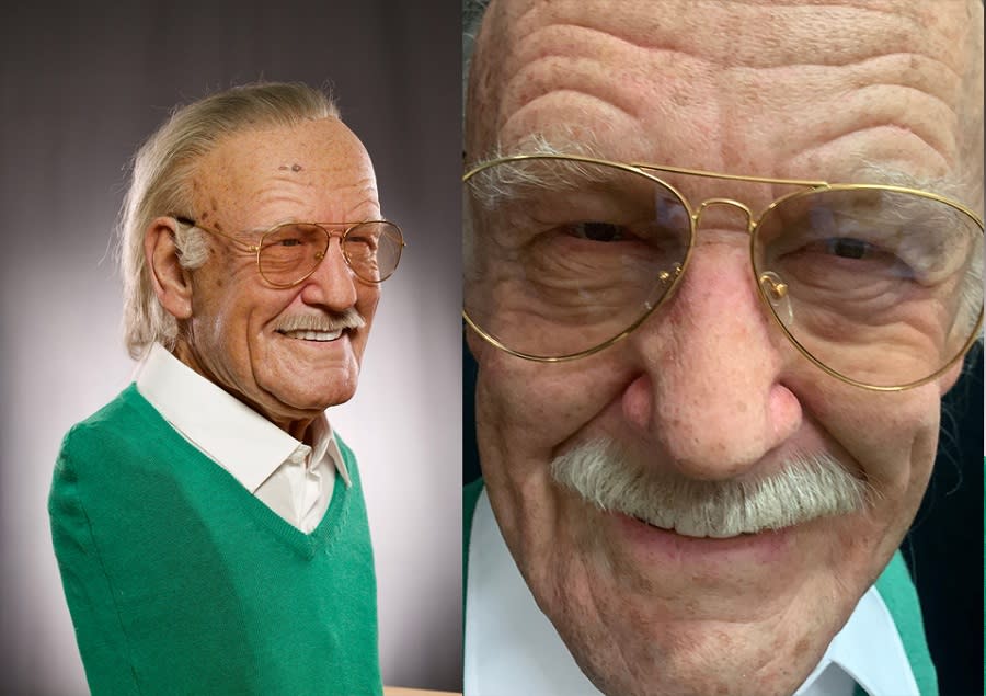 The Stan Lee bust from Monster Collectibles is barely distinguishable from the real thing.