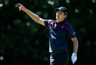 ATLANTA, GA - SEPTEMBER 23: Justin Rose of England reacts to a poor tee shot on the fifth hole during the final round of the TOUR Championship by Coca-Cola at East Lake Golf Club on September 23, 2012 in Atlanta, Georgia. (Photo by Sam Greenwood/Getty Images)