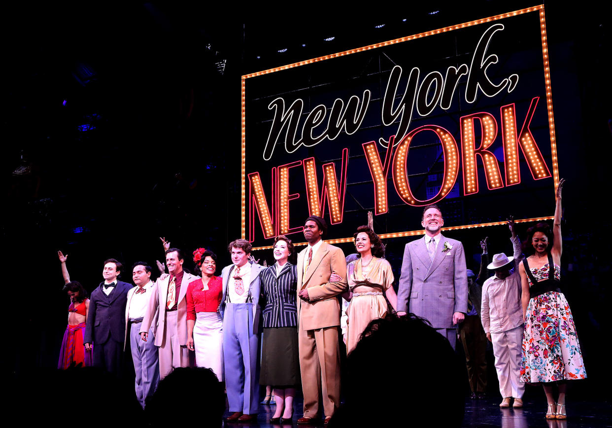 Opening night curtain call for the musical 