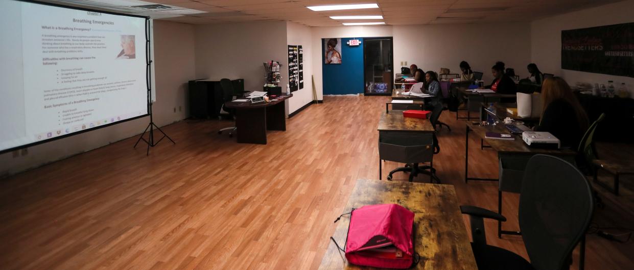 A classroom space inside Generation of Excellence Trendsetters pictured on Oct. 5, 2021. The Milwaukee-area prenatal care coordination company had its funding cut off in December due to allegations of fraud.