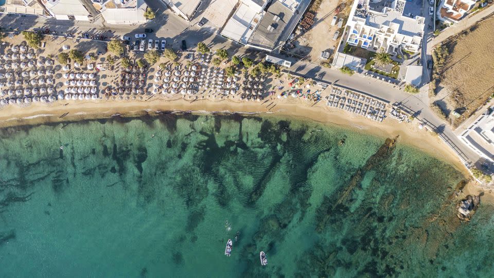 Agios Prokopios, a village on Naxos, Greece. The largest of the Cycaldes Islands, Naxos is struggling with years of low rainfall. - NurPhoto/Getty Images