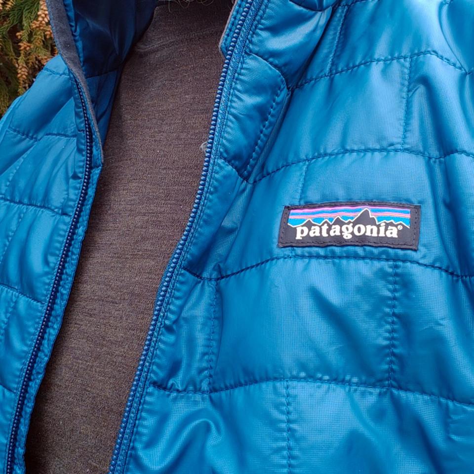 closeup of patagonia nano puff jacket