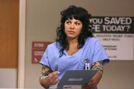 <p>Sara Ramirez's Callie Torres started out as a recurring character (a senior orthopedic resident) in season 2 of <em>Grey's Anatomy</em>. </p>