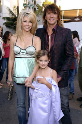 Heather Locklear and Richie Sambora  with daughter Ava Elizabeth at the Universal City premiere of Universal Pictures' The Perfect Man