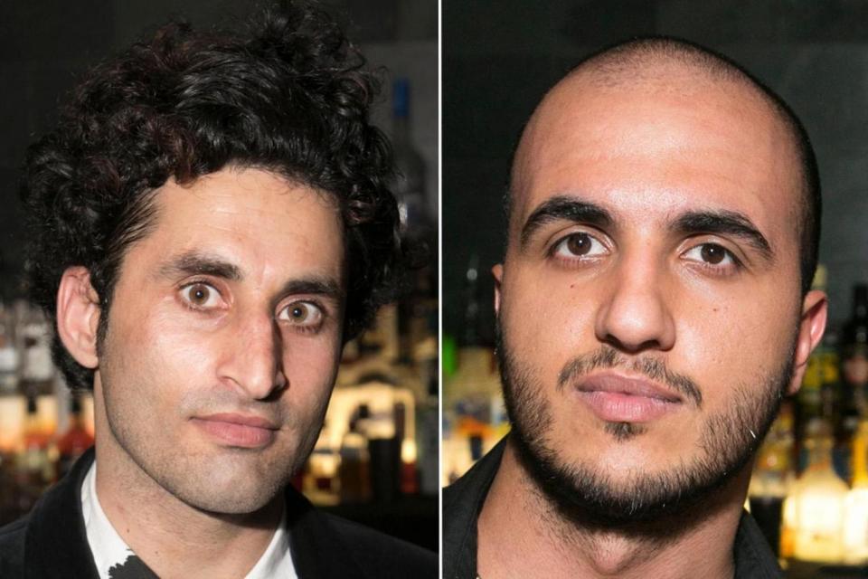 Travel ban: Yasin Moradi, left, and Moein Ghobsheh, right (Dan Wooller/REX)